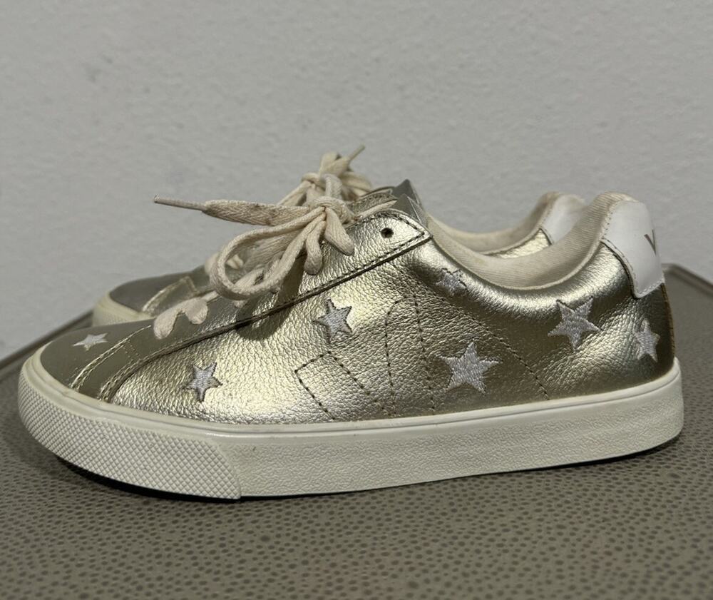 Veja Madewell Esplar Leather Gold Stars Shoes Sneakers Women’s Size 5 (36)